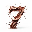 © faical - Decadent Chocolate Digit 7 on White GENERATIVE AI