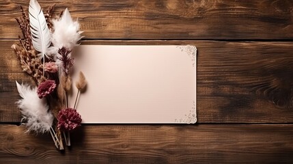 Canvas Print - blank card