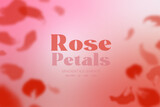 Fototapeta Lawenda - Rose Petals, tapeta, ilustracja, tło, gradient, lawenda, fiolet, kwiaty