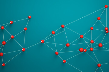 Wall Mural - social network connection concept. concept of network business, technology, connectivity background
