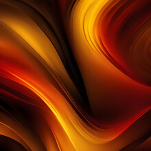 Yellow Burnt Orange Red Fiery Golden Brown Black Abstract Background For Design. Color Gradient, Ombre. Rough, Grain, Noise. Colorful Bright Spots.
