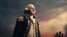 Portrait Of President George Washington.generative Ai
