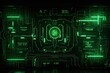 © AKKA - Abstract technology hud interface hologram elements neon lights, circle percent vitality innovation on hi tech future design