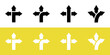 vector icon of three-way intersection, sign, arrow, traffic, editable