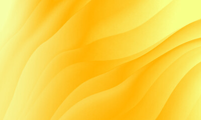 Wall Mural - Abstract yellow colors gradient with wave lines pattern texture background.