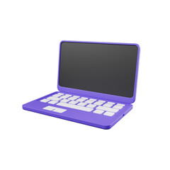 laptop computer with screen isolated