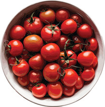 A Bowl Of Tomatoes Vector Red With Soft Lighting And Shadow