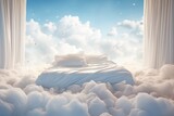 Fototapeta Natura - Bed in the clouds.