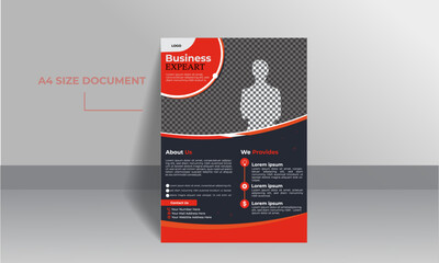 Corporate business flyer template design for marketing, Business proposal, advertising, and publication. New business marketing flyer. Best for printing, standard size.