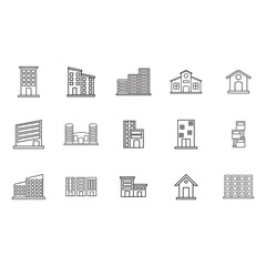 Wall Mural - icon building vector