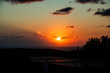 Sunset in Greece in September - 2