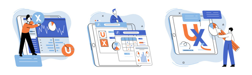 Application testing metaphor. Vector illustration. Application testing, crucible where coding errors are uncovered and rectified App test, sandbox for validating apps functionality Software testing