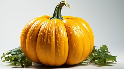 Wall Mural - natural pumpkin isolated on background
