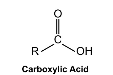 Wall Mural - Carboxylic acid functional group molecule atom formula