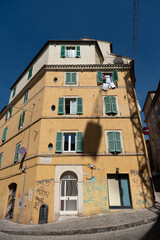 Poster - Macerata old town, city centre, Marche region, Italy