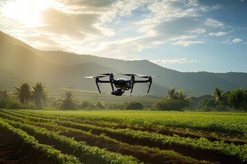 Crop plans taken by drones, precision and efficiency of modern agricultural practices