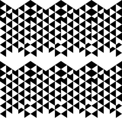 Leinwandbilder - Modern abstract geometric contemporary vector seamless diagonal pattern with simple elements and shapes. Graphic black and white minimalist background.
