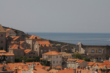 roof detail of Dubrovnik - Croatia medieval town