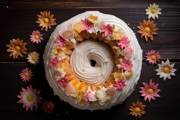 Poster - doughnut with frosting spelling out thank you