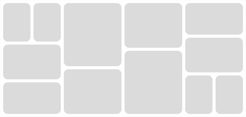 pictures or photos frame collage. comics page grid layout abstract photo frames and digital photo wa