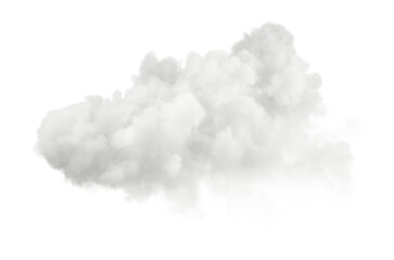 Aufkleber - Daytime white clouds cut out transparent backgrounds 3d illustration png