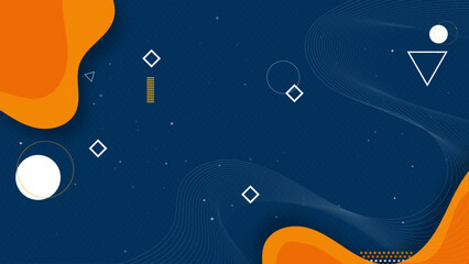 Wall Mural - minimal geometric decoration graphic for landing page, modern gradient background
