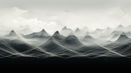 abstract wireframe landscape topographic illustration mountain grid, topography earth, surface design abstract wireframe landscape topographic