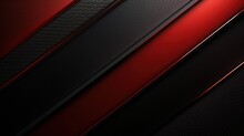 Abstract Modern Textured Black And Red Carbon Fiber