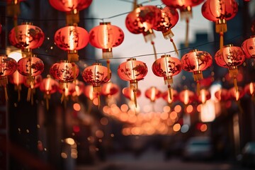 Wall Mural - Chinese lanterns