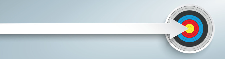 Wall Mural - long arrow classic target header