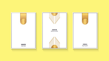 elegant white and gold cover design