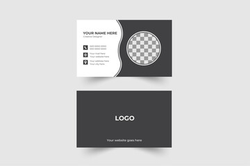 Clean Business Card Layout Vector design.