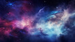 Beautiful space background. Multi-colored stardust, stars and fog.
