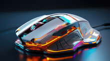 Futuristic computer mouse for gamers