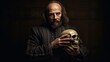 Portrait of writer William Shakespeare.generative ai
