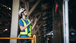 © NewSaetiew - Industrial engineers inspect and perform maintenance on the machines at factory machines. Teamwork in the Manufacturing Industry in the train garage.