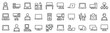 © SkyLine - Set of 30 outline icons related to computer. Linear icon collection. Editable stroke. Vector illustration