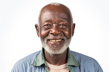 Wall Mural - A picture of a man with a beard wearing a blue shirt. This image can be used for various purposes.