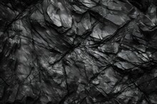 Black And White Bark. Texture Of Bark. Black White Rock Texture. Dark Gray Stone Granite Background. Illustrations. Generative AI