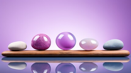 Sticker -  a group of eggs sitting on top of a wooden board.  generative ai