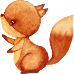 Sticker - illustration of fox