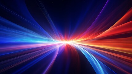 Wall Mural - a mesmerizing 3d abstract multicolor backround of speed