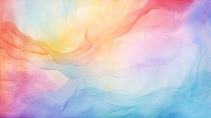 Sticker - Abstract Colorful Painted Watercolor Background