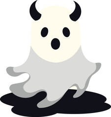 Sticker - halloween ghost evil