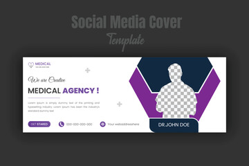 Medical healthcare facebook timeline cover and web banner template