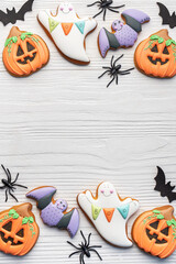 Wall Mural - Multicolored Halloween  homemade cookies