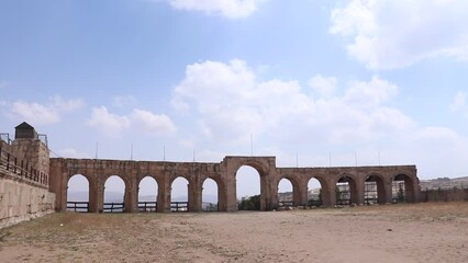 Wall Mural - Hippodrome in ancient city of Jerash, Jordan.