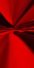 Poster - exploding striped blood red and scarlet lines to vanishing point with perspective