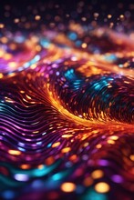 Discover The Mesmerizing Beauty Of Quantum Interference Patterns. Generative AI.