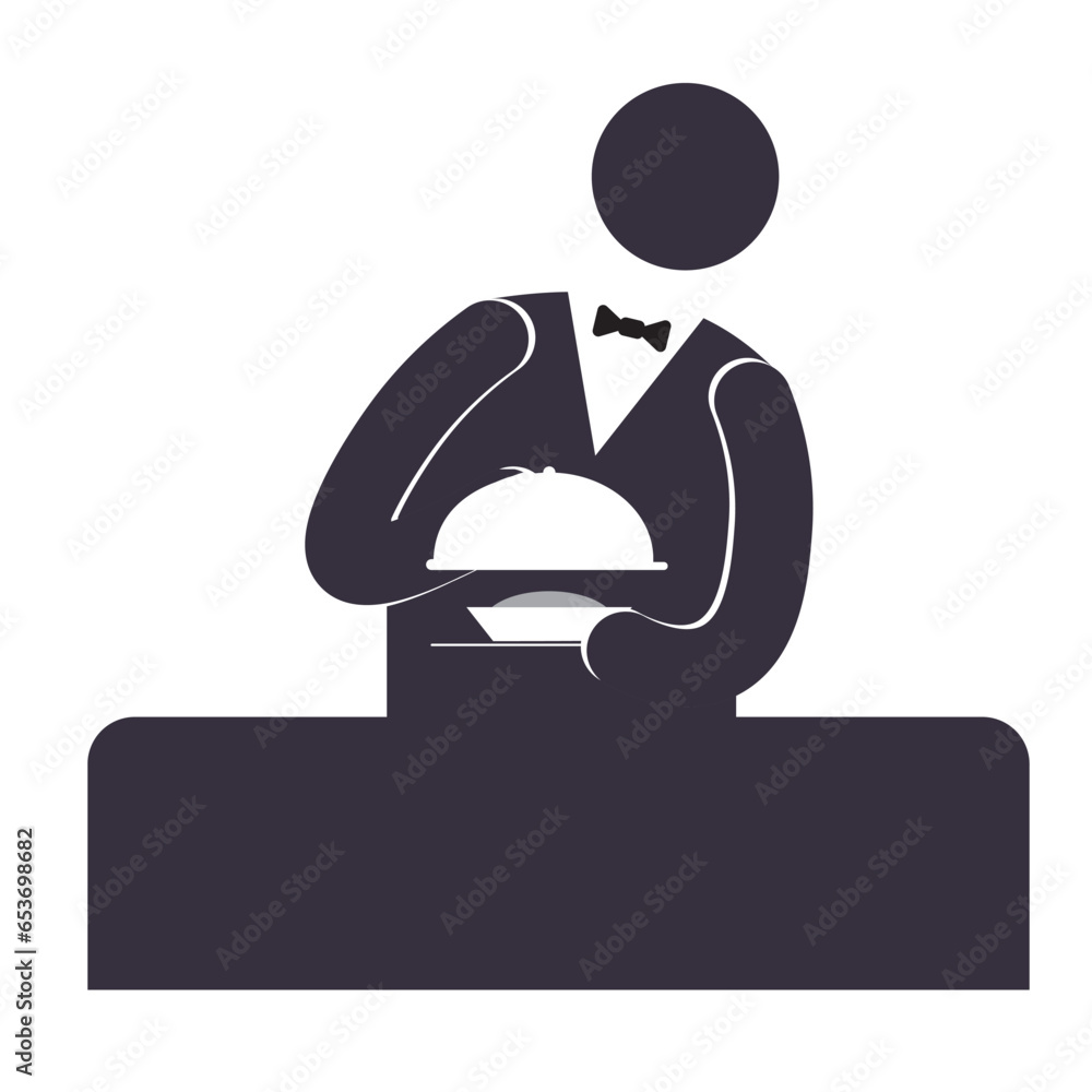 Employee kitchen icon, is a vector illustration, very simple and ...